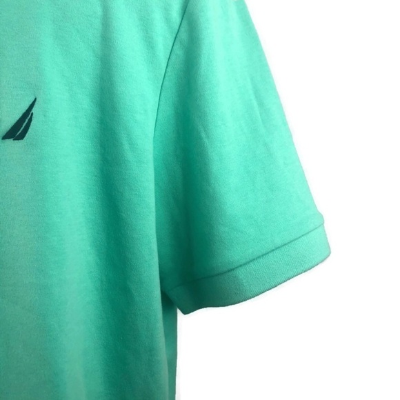 Nautica Men's Medium 100% cotton Spring Mint Short Sleeved Polo Golf Shi… - Picture 3 of 5